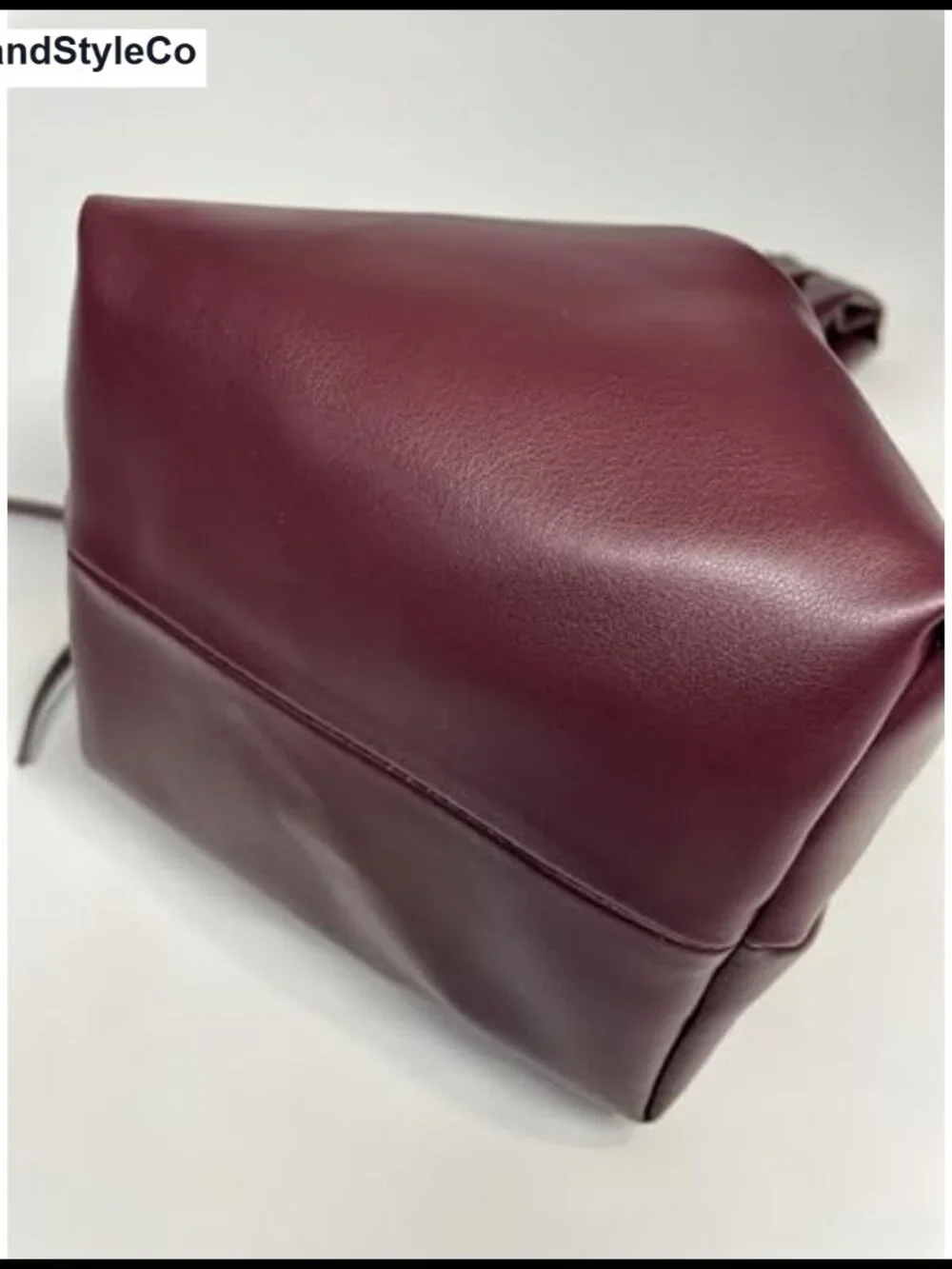 Burgundy Wristlet Clutch PU Leather Knot Purse Tote for Women Wedding Party
